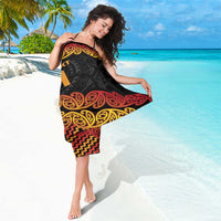 New Zealand Rugby Pacific Custom Sarong Rangatira Maori Kowhaiwhai Pattern LT9 - Polynesian Pride