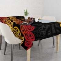New Zealand Rugby Pacific Custom Tablecloth Rangatira Maori Kowhaiwhai Pattern LT9 - Polynesian Pride