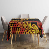 New Zealand Rugby Pacific Custom Tablecloth Rangatira Maori Kowhaiwhai Pattern LT9 - Polynesian Pride