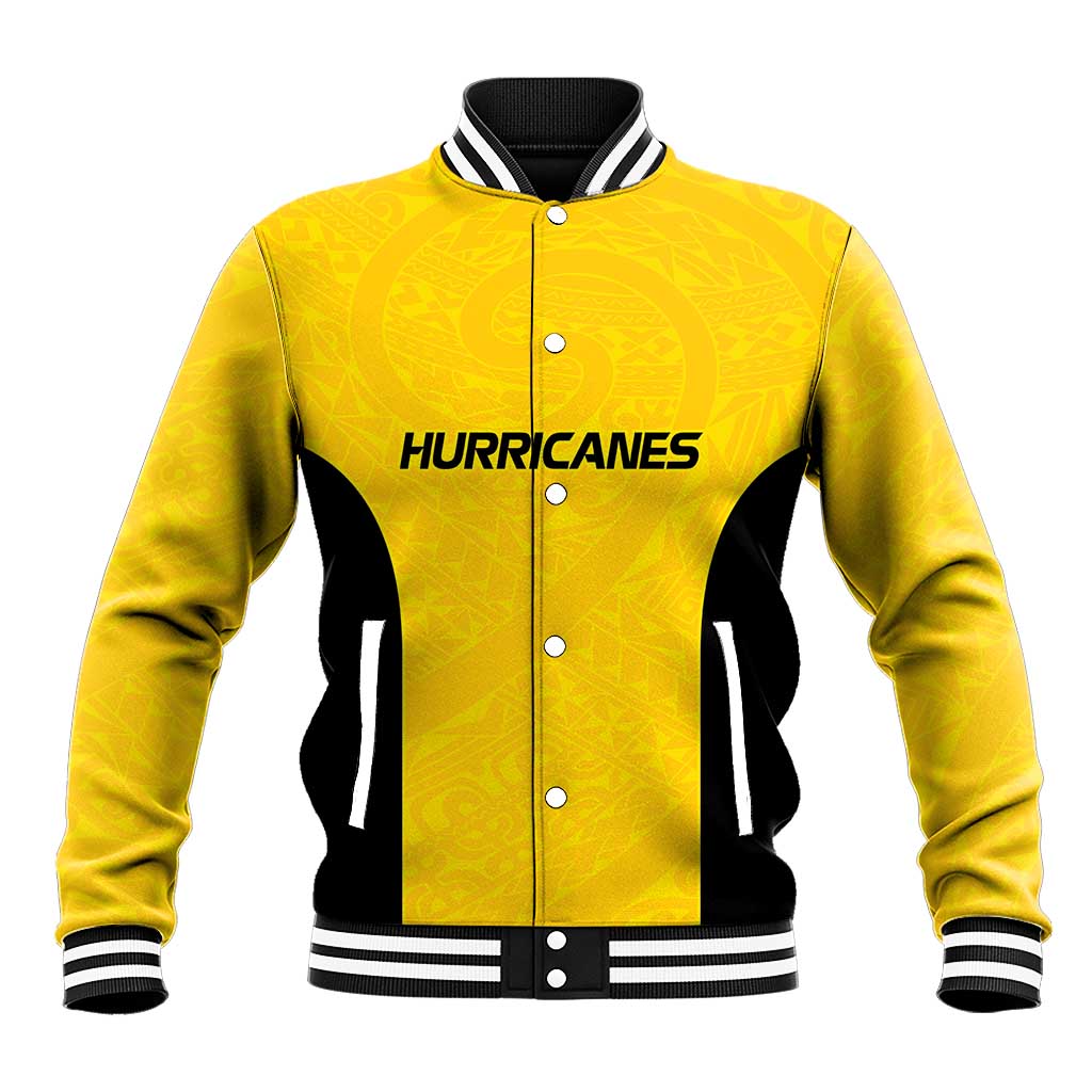 New Zealand Rugby Pacific Custom Baseball Jacket Hau Awhiowhio Maori Tribal Tattoo LT9 Unisex Gold - Polynesian Pride