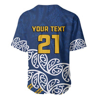 New Zealand Rugby Pacific Custom Baseball Jersey Kahupeka Maori Kowhaiwhai Pattern LT9 - Polynesian Pride
