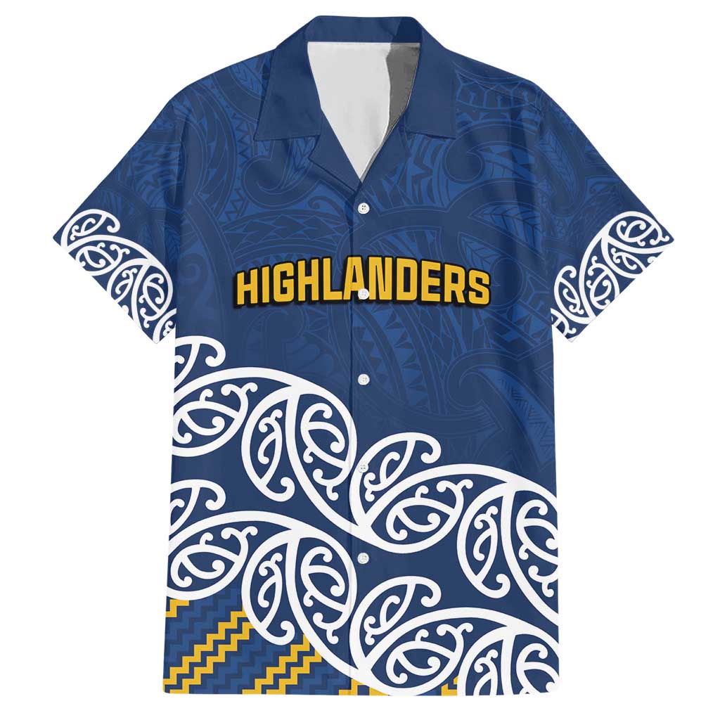 New Zealand Rugby Pacific Custom Hawaiian Shirt Kahupeka Maori Kowhaiwhai Pattern LT9 Blue - Polynesian Pride