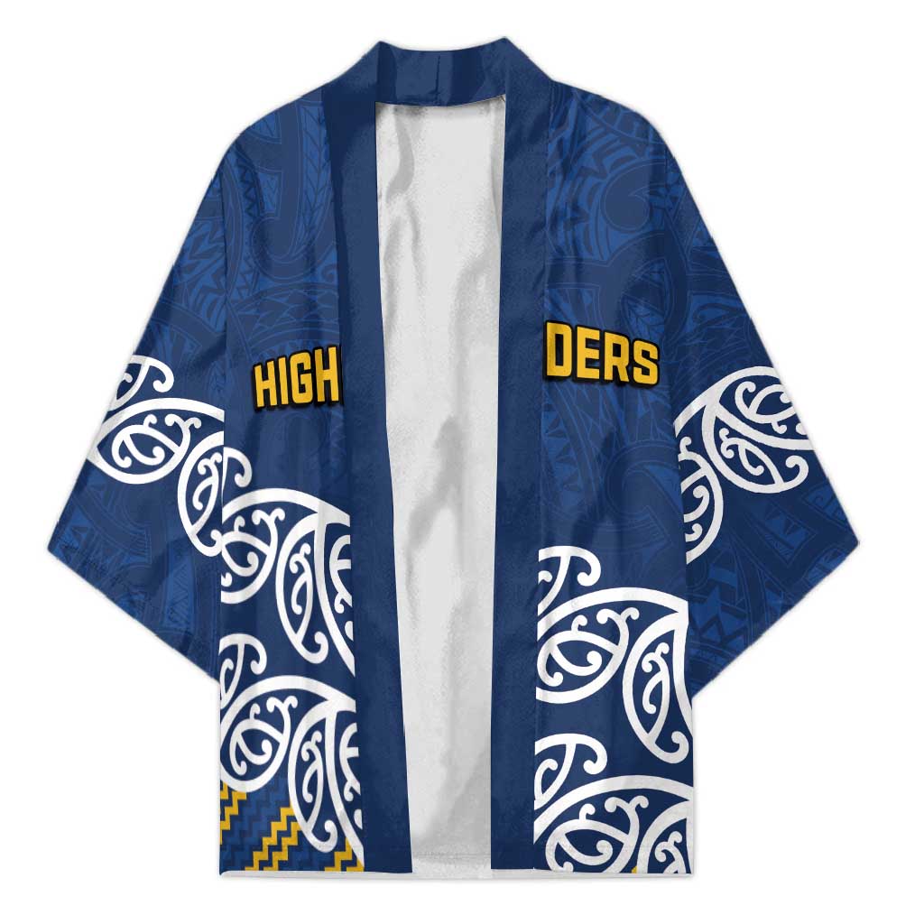 New Zealand Rugby Pacific Custom Kimono Kahupeka Maori Kowhaiwhai Pattern LT9 Unisex Blue - Polynesian Pride