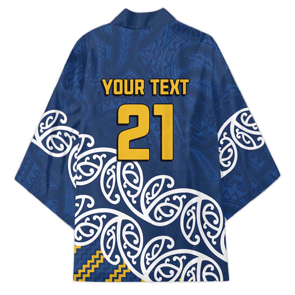 New Zealand Rugby Pacific Custom Kimono Kahupeka Maori Kowhaiwhai Pattern LT9 - Polynesian Pride