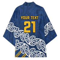 New Zealand Rugby Pacific Custom Kimono Kahupeka Maori Kowhaiwhai Pattern LT9 - Polynesian Pride
