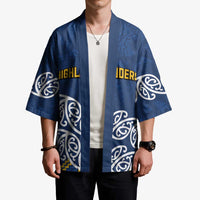 New Zealand Rugby Pacific Custom Kimono Kahupeka Maori Kowhaiwhai Pattern LT9 - Polynesian Pride