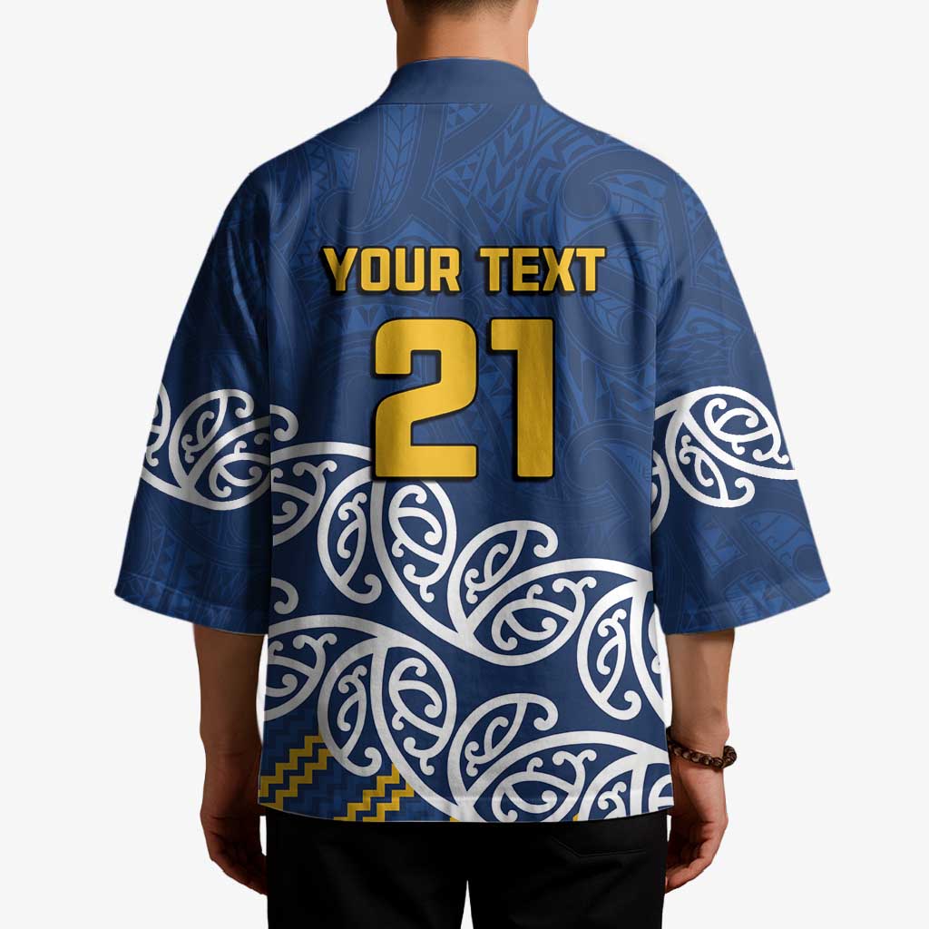 New Zealand Rugby Pacific Custom Kimono Kahupeka Maori Kowhaiwhai Pattern LT9 - Polynesian Pride