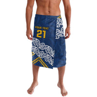 New Zealand Rugby Pacific Custom Lavalava Kahupeka Maori Kowhaiwhai Pattern LT9 Blue - Polynesian Pride