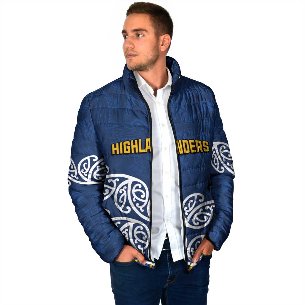 New Zealand Rugby Pacific Custom Padded Jacket Kahupeka Maori Kowhaiwhai Pattern LT9 - Polynesian Pride