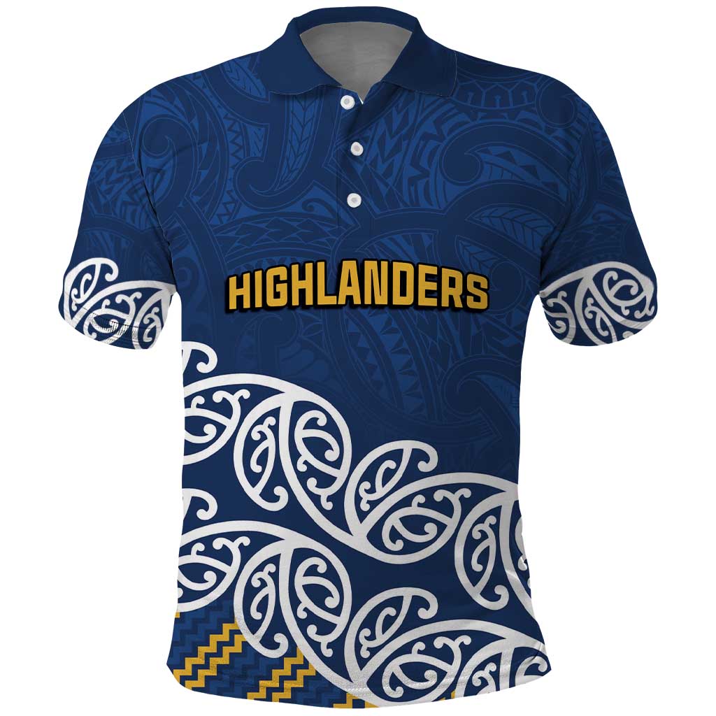New Zealand Rugby Pacific Custom Polo Shirt Kahupeka Maori Kowhaiwhai Pattern LT9 Blue - Polynesian Pride