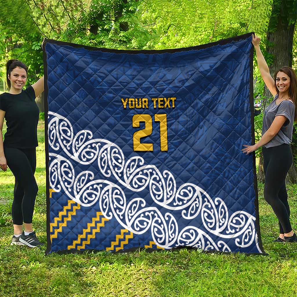 New Zealand Rugby Pacific Custom Quilt Kahupeka Maori Kowhaiwhai Pattern LT9 - Polynesian Pride