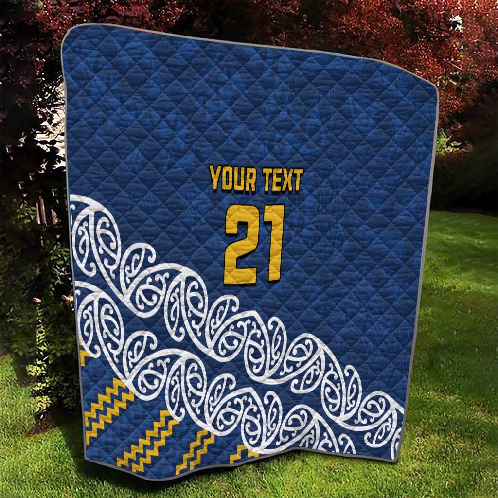 New Zealand Rugby Pacific Custom Quilt Kahupeka Maori Kowhaiwhai Pattern LT9 - Polynesian Pride