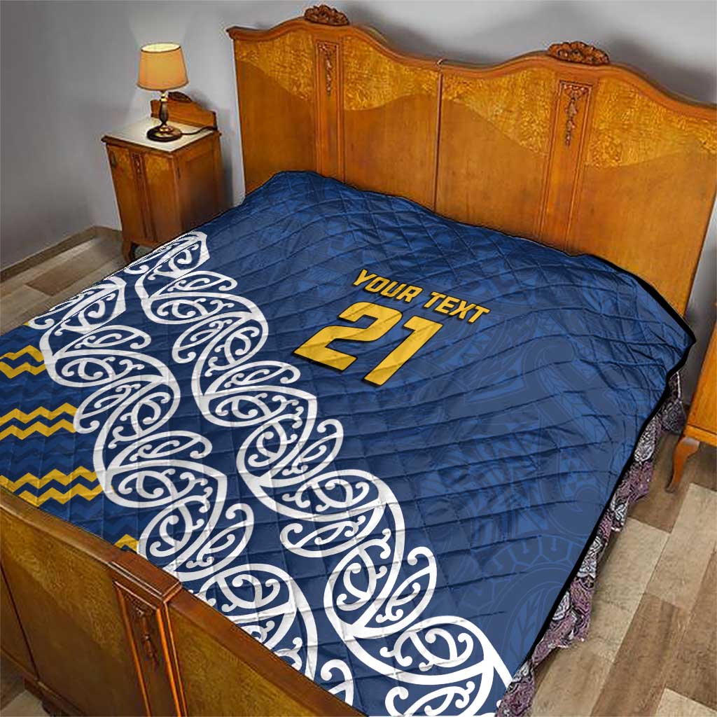 New Zealand Rugby Pacific Custom Quilt Kahupeka Maori Kowhaiwhai Pattern LT9 - Polynesian Pride