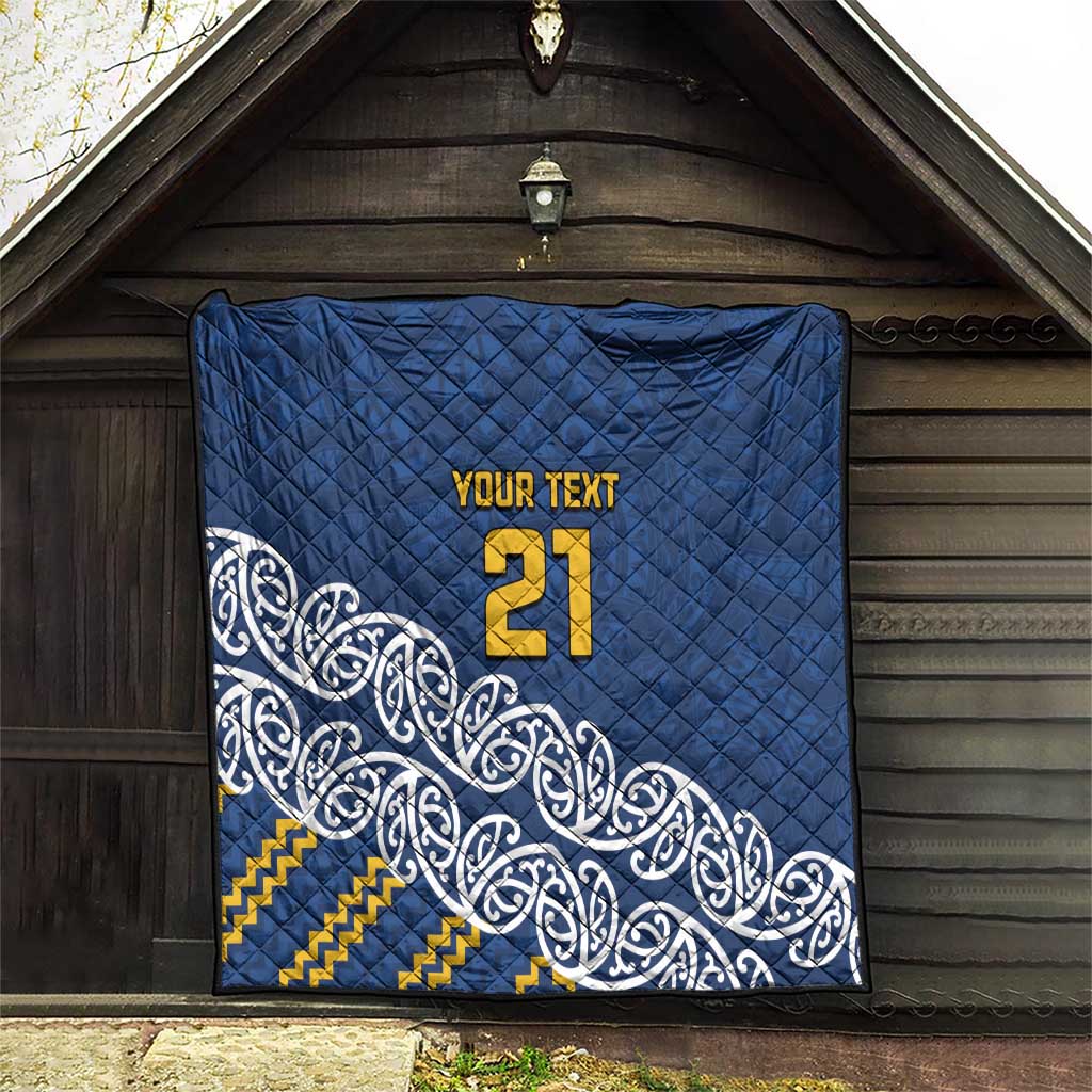 New Zealand Rugby Pacific Custom Quilt Kahupeka Maori Kowhaiwhai Pattern LT9 - Polynesian Pride