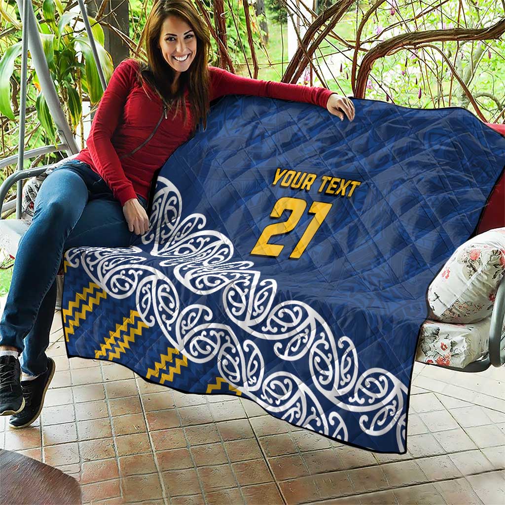 New Zealand Rugby Pacific Custom Quilt Kahupeka Maori Kowhaiwhai Pattern LT9 - Polynesian Pride