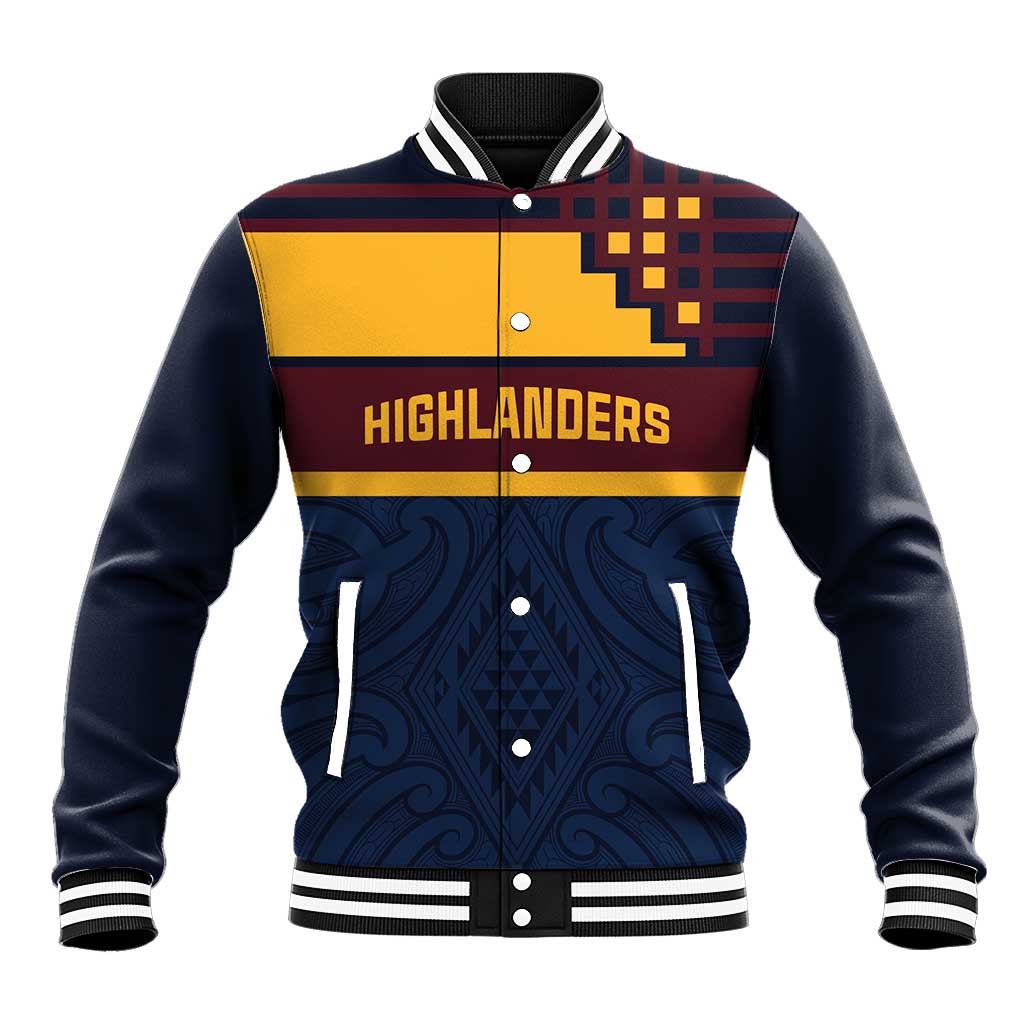 New Zealand Rugby Pacific Custom Baseball Jacket Kahupeka Retro 2025 Taniko Motif LT9 Unisex Blue - Polynesian Pride