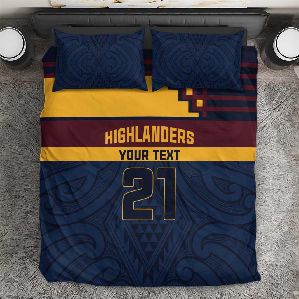 New Zealand Rugby Pacific Custom Bedding Set Kahupeka Retro 2025 Taniko Motif LT9 Blue - Polynesian Pride