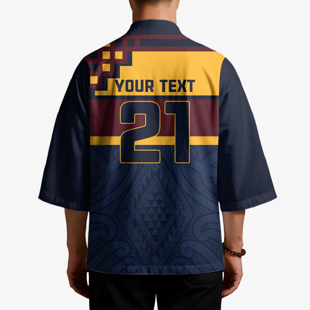 New Zealand Rugby Pacific Custom Kimono Kahupeka Retro 2025 Taniko Motif LT9 - Polynesian Pride