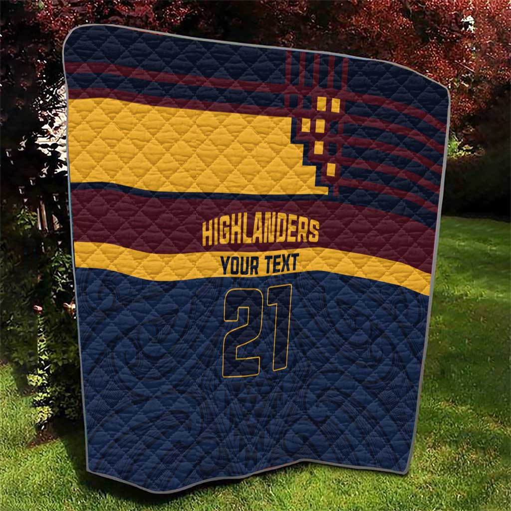 New Zealand Rugby Pacific Custom Quilt Kahupeka Retro 2025 Taniko Motif LT9 - Polynesian Pride