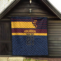 New Zealand Rugby Pacific Custom Quilt Kahupeka Retro 2025 Taniko Motif LT9 - Polynesian Pride