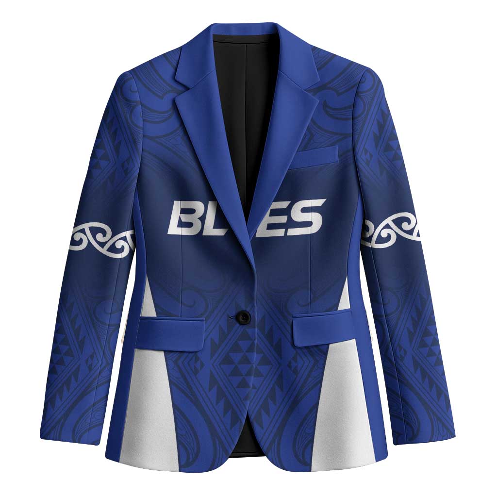 New Zealand Rugby Pacific Custom Blazer Kahurangi Auckland All Blue LT9 Unisex Blue - Polynesian Pride
