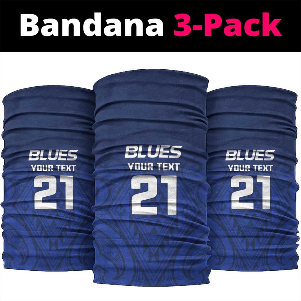 New Zealand Rugby Pacific Custom Neck Gaiter Kahurangi Auckland All Blue LT9 package One Size: 25*50cm Blue - Polynesian Pride