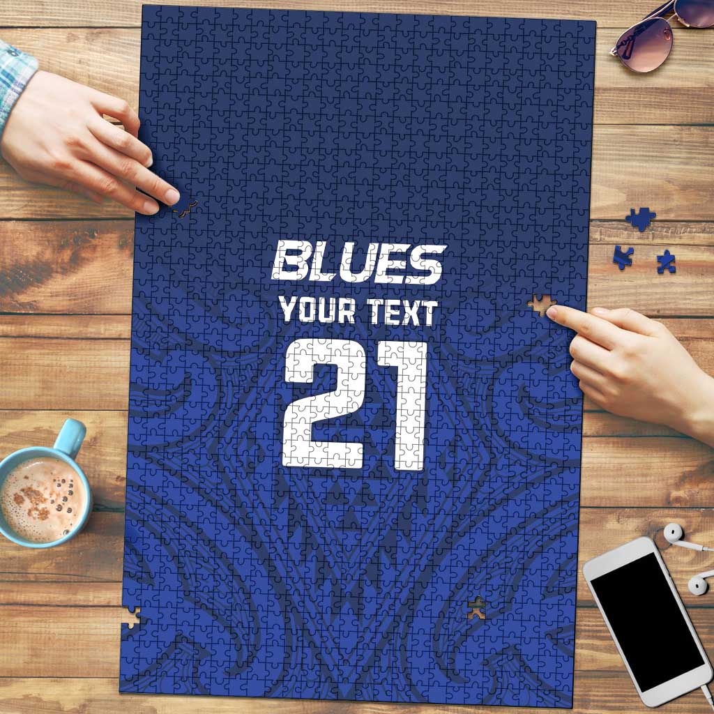New Zealand Rugby Pacific Custom Puzzle Kahurangi Auckland All Blue LT9 Blue - Polynesian Pride