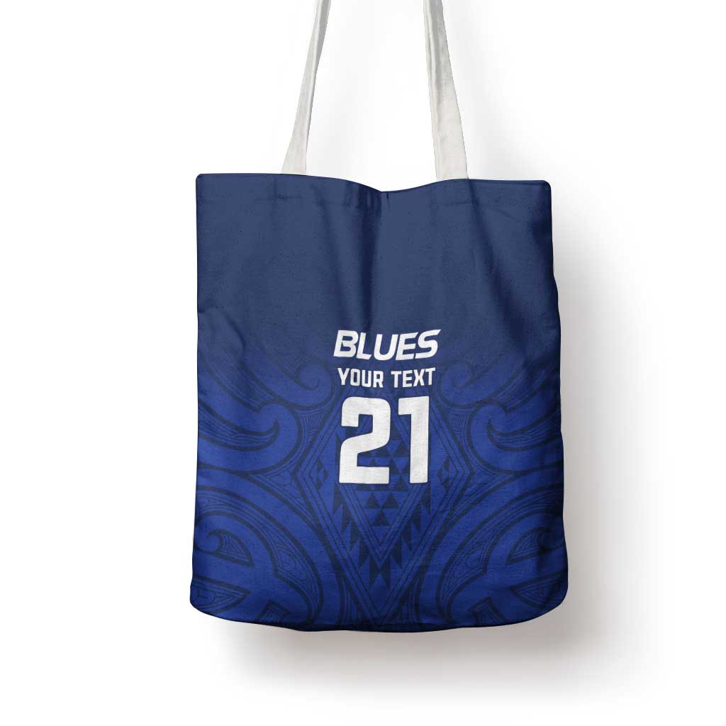 New Zealand Rugby Pacific Custom Tote Bag Kahurangi Auckland All Blue LT9 - Polynesian Pride