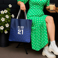 New Zealand Rugby Pacific Custom Tote Bag Kahurangi Auckland All Blue LT9 - Polynesian Pride