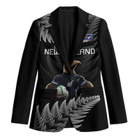 New Zealand Rugby Custom Blazer Glory Be To Black Silver-fern LT9 Unisex Black - Polynesian Pride