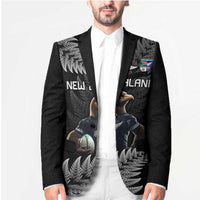 New Zealand Rugby Custom Blazer Glory Be To Black Silver-fern LT9 - Polynesian Pride