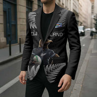New Zealand Rugby Custom Blazer Glory Be To Black Silver-fern LT9 - Polynesian Pride