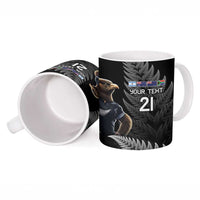 New Zealand Rugby Custom Ceramic Mug Glory Be To Black Silver-fern LT9 - Polynesian Pride