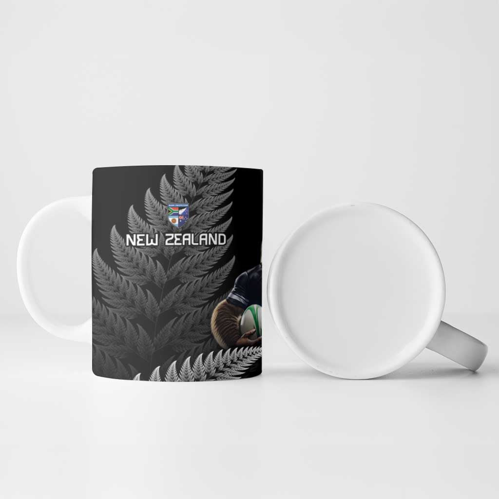 New Zealand Rugby Custom Ceramic Mug Glory Be To Black Silver-fern LT9 - Polynesian Pride