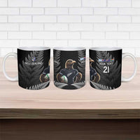 New Zealand Rugby Custom Ceramic Mug Glory Be To Black Silver-fern LT9 - Polynesian Pride