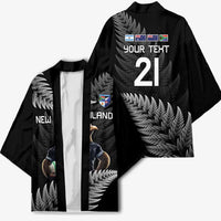 New Zealand Rugby Custom Kimono Glory Be To Black Silver-fern LT9 - Polynesian Pride