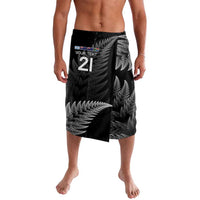New Zealand Rugby Custom Lavalava Glory Be To Black Silver-fern LT9 Black - Polynesian Pride
