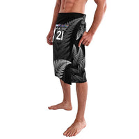 New Zealand Rugby Custom Lavalava Glory Be To Black Silver-fern LT9 - Polynesian Pride