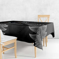 New Zealand Rugby Custom Tablecloth Glory Be To Black Silver-fern LT9 - Polynesian Pride
