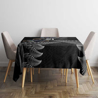 New Zealand Rugby Custom Tablecloth Glory Be To Black Silver-fern LT9 - Polynesian Pride