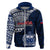 Samoa Rugby Hoodie Proud Samoa World Cup 2023 LT9 Zip Hoodie Blue - Polynesian Pride