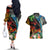 Hawaii Strong Maui Wildfire Couples Matching Off The Shoulder Long Sleeve Dress and Hawaiian Shirt Pray For Lahaina Maui LT9 - Polynesian Pride