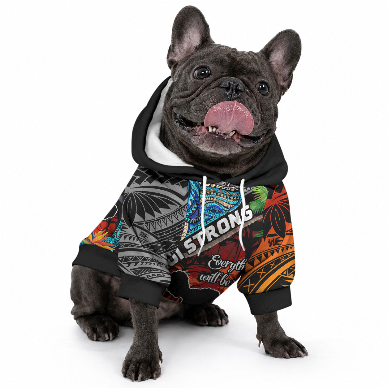 Hawaii Strong Maui Wildfire Pet Hoodie Pray For Lahaina Maui LT9 - Polynesian Pride