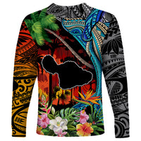 Personalised Hawaii Strong Maui Wildfire Long Sleeve Shirt Pray For Lahaina Maui LT9 - Polynesian Pride