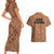 Hawaii Strong Maui Wildfire Couples Matching Short Sleeve Bodycon Dress and Hawaiian Shirt No1 LT9 - Polynesian Pride