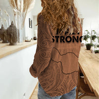Hawaii Strong Maui Wildfire Women Casual Shirt No1 LT9 - Polynesian Pride