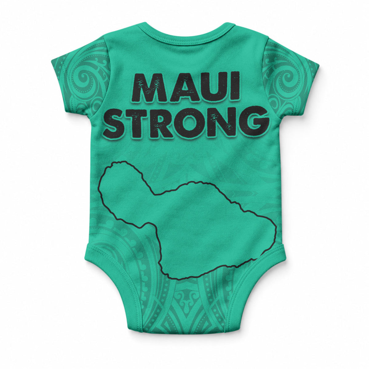 Hawaii Strong Maui Wildfire Baby Onesie No2 LT9 - Polynesian Pride