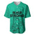 Hawaii Strong Maui Wildfire Baseball Jersey No2 LT9 Green - Polynesian Pride