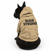 Hawaii Strong Maui Wildfire Pet Hoodie No3 LT9 - Polynesian Pride