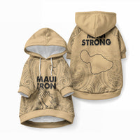 Hawaii Strong Maui Wildfire Pet Hoodie No3 LT9 Pullover Nude - Polynesian Pride